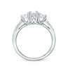 Thumbnail Image 5 of 0.69 CT. T.W. Diamond Three Stone Engagement Ring in 10K White Gold