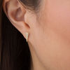 Thumbnail Image 1 of Rea AuRA™ Collection 0.085 CT. T.W. Diamond Elongated Triangle Stud Earrings in 10K Gold