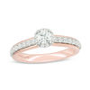 Thumbnail Image 0 of Vera Wang Love Collection 0.60 CT. T.W. Diamond Frame Engagement Ring in 14K Two-Tone Gold