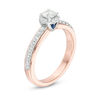 Thumbnail Image 2 of Vera Wang Love Collection 0.60 CT. T.W. Diamond Frame Engagement Ring in 14K Two-Tone Gold