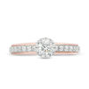 Thumbnail Image 3 of Vera Wang Love Collection 0.60 CT. T.W. Diamond Frame Engagement Ring in 14K Two-Tone Gold