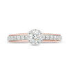 Thumbnail Image 4 of Vera Wang Love Collection 0.60 CT. T.W. Diamond Frame Engagement Ring in 14K Two-Tone Gold
