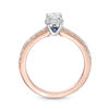 Thumbnail Image 2 of Vera Wang Love Collection 0.60 CT. T.W. Oval Diamond Frame Engagement Ring in 14K Two-Tone Gold