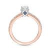 Vera Wang Love Collection 0.60 CT. T.W. Oval Diamond Frame Engagement Ring in 14K Two-Tone Gold