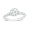 Thumbnail Image 1 of Vera Wang Love Collection 0.70 CT. T.W. Diamond Frame Split Shank Engagement Ring in 14K White Gold