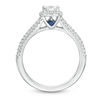 Thumbnail Image 2 of Vera Wang Love Collection 0.70 CT. T.W. Diamond Frame Split Shank Engagement Ring in 14K White Gold