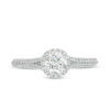 Thumbnail Image 4 of Vera Wang Love Collection 0.70 CT. T.W. Diamond Frame Split Shank Engagement Ring in 14K White Gold