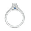 Thumbnail Image 2 of Vera Wang Love Collection 0.70 CT. T.W. Pear-Shaped Diamond Frame Split Shank Engagement Ring in 14K White Gold