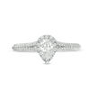 Thumbnail Image 3 of Vera Wang Love Collection 0.70 CT. T.W. Pear-Shaped Diamond Frame Split Shank Engagement Ring in 14K White Gold