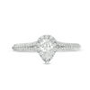 Vera Wang Love Collection 0.70 CT. T.W. Pear-Shaped Diamond Frame Split Shank Engagement Ring in 14K White Gold