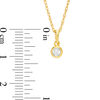 Thumbnail Image 2 of 0.23 CT. T.W. Diamond Bezel-Set Solitaire Pendant and Stud Earrings Set in 10K Gold
