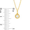 Thumbnail Image 3 of 0.45 CT. T.W. Diamond Bezel-Set Solitaire Vintage-Style Pendant and Stud Earrings Set in 10K Gold