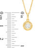 Thumbnail Image 3 of 0.45 CT. T.W. Diamond Solitaire Rope-Edge Vintage-Style Pendant and Stud Earrings Set in 10K Gold