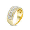 Thumbnail Image 2 of 0.69 CT. T.W. Diamond Multi-Row Band in 10K Gold