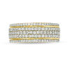 Thumbnail Image 3 of 0.69 CT. T.W. Diamond Multi-Row Band in 10K Gold