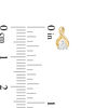 Thumbnail Image 3 of 0.23 CT. T.W. Diamond Solitaire Twist Pendant and Stud Earrings Set in 10K Gold