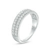 Thumbnail Image 2 of 0.37 CT. T.W. Diamond Double Row Vintage-Style Band in 10K White Gold