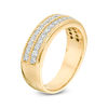 Thumbnail Image 3 of 0.45 CT. T.W. Diamond Double Row Vintage-Style Anniversary Band in 10K Gold