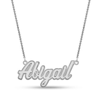 Necklace with sales name and birthstone