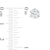 Thumbnail Image 3 of 2.00 CT. T.W. Certified Canadian Diamond Solitaire Stud Earrings in 14K White Gold (I/I2)
