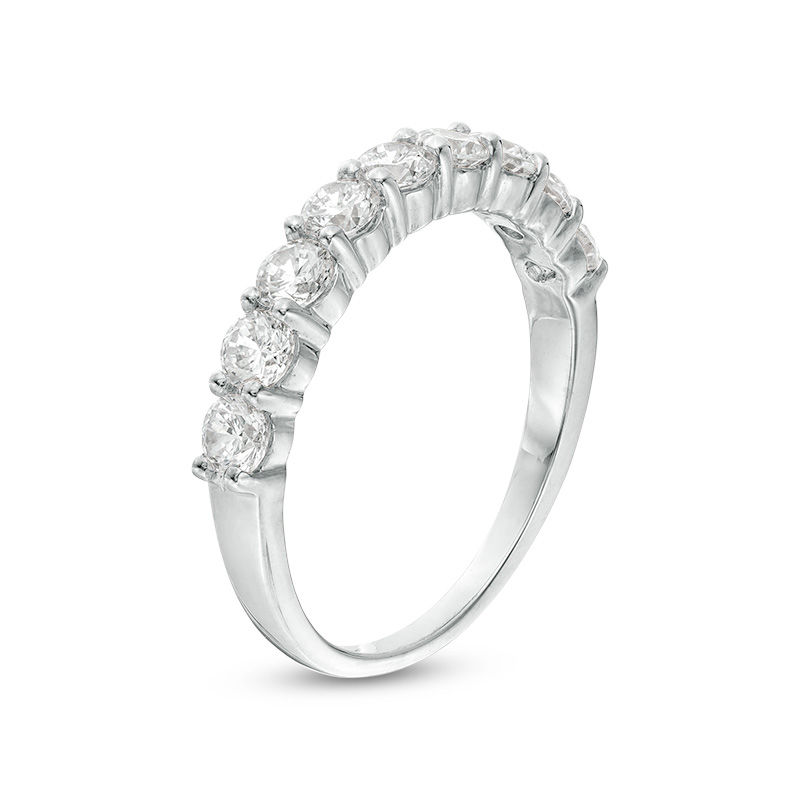 Main Image 3 of 0.95 CT. T.W. Diamond Wedding Band in 10K White Gold