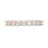Thumbnail Image 3 of 0.95 CT. T.W. Diamond Nine Stone Anniversary Band in 10K Rose Gold
