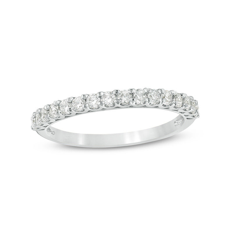 0.37 CT. T.W. Diamond Wedding Band in 10K White Gold|Peoples Jewellers