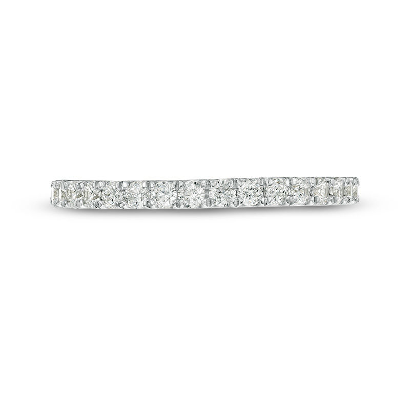 Main Image 4 of 0.37 CT. T.W. Diamond Wedding Band in 10K White Gold