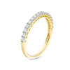 Thumbnail Image 2 of 0.37 CT. T.W. Diamond Scallop-Set Wedding Band in 10K Gold