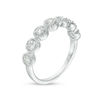 Thumbnail Image 3 of 0.45 CT. T.W. Diamond Frame Seven Stone Vintage-Style Stackable Band in 10K White Gold