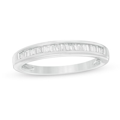 0.145 CT. T.W. Baguette Diamond Band in 10K White Gold