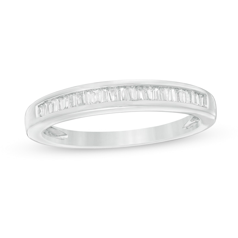 0.145 CT. T.W. Baguette Diamond Band in 10K White Gold
