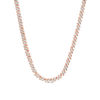 Thumbnail Image 1 of 1.98 CT. T.W. Diamond Two-Stone "S" Curve Tennis Necklace in Sterling Silver with Rose Rhodium - 17"