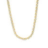 Thumbnail Image 1 of 1.98 CT. T.W. Diamond Two-Stone "S" Curve Tennis Necklace in Sterling Silver with Yellow Rhodium - 17"