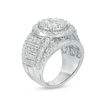Thumbnail Image 2 of 4.01 CT. T.W. Composite Diamond Double Frame Engagement Ring in 14K White Gold