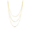 Thumbnail Image 1 of 030 Gauge Triple Strand Mirror Chain Necklace in 14K Gold - 20"
