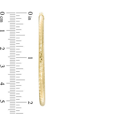 50.0mm Diamond-Cut Hoop Earrings in 14K Gold