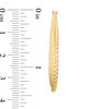 Thumbnail Image 2 of Italian Gold 30.0mm Diamond-Cut and Ribbed Hoop Earrings in 14K Gold