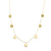 Thumbnail Image 1 of Disc Dangle Station Necklace in 14K Gold