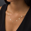 Thumbnail Image 2 of Disc Dangle Station Necklace in 14K Gold