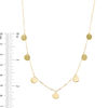 Thumbnail Image 3 of Disc Dangle Station Necklace in 14K Gold