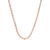 Thumbnail Image 0 of 1.00 CT. T.W. Diamond Two-Stone "S" Curve Tennis Necklace in Sterling Silver with Rose Rhodium - 17"
