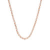 Thumbnail Image 1 of 1.00 CT. T.W. Diamond Two-Stone "S" Curve Tennis Necklace in Sterling Silver with Rose Rhodium - 17"