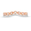 Thumbnail Image 4 of 0.115 CT. T.W. Diamond Contour Vintage-Style Anniversary Band in 10K Two-Tone Gold