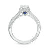 Thumbnail Image 3 of Vera Wang Love Collection 1.23 CT. T.W. Diamond Frame Engagement Ring in 14K White Gold
