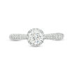 Thumbnail Image 4 of Vera Wang Love Collection 1.23 CT. T.W. Diamond Frame Engagement Ring in 14K White Gold