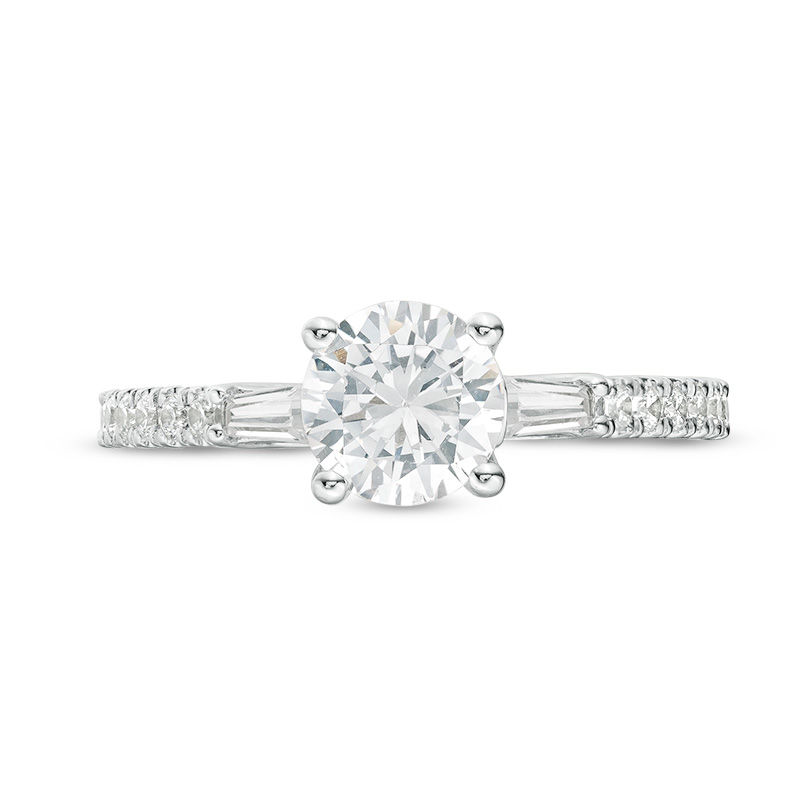 Main Image 4 of Vera Wang Love Collection 1.45 CT. T.W. Diamond Engagement Ring in 14K White Gold