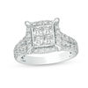 Thumbnail Image 0 of 2.00 CT. T.W. Quad Princess-Cut Diamond Frame Engagement Ring in 14K White Gold