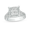 Thumbnail Image 1 of 2.00 CT. T.W. Quad Princess-Cut Diamond Frame Engagement Ring in 14K White Gold