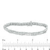 Thumbnail Image 3 of 2.00 CT. T.W. Baguette and Round Diamond Link Bracelet in 10K White Gold - 7.5"